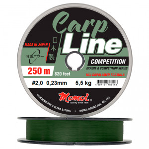 Momoi Carp Line Competition, 250 м, оливковая (0,21 мм, 4,7 кг) Momoi Carp Line Competition, 250 м, оливковая (0,21 мм, 4,7 кг)
