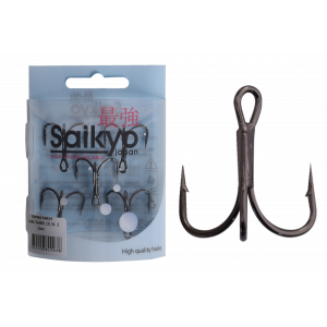 Крючки Saikyo тройн.7046BN 2X № 2 (5шт) Крючки Saikyo тройн.7046BN 2X № 2 (5шт)